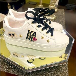 Karl Lagerfeld Womens Sneakers Sz 6